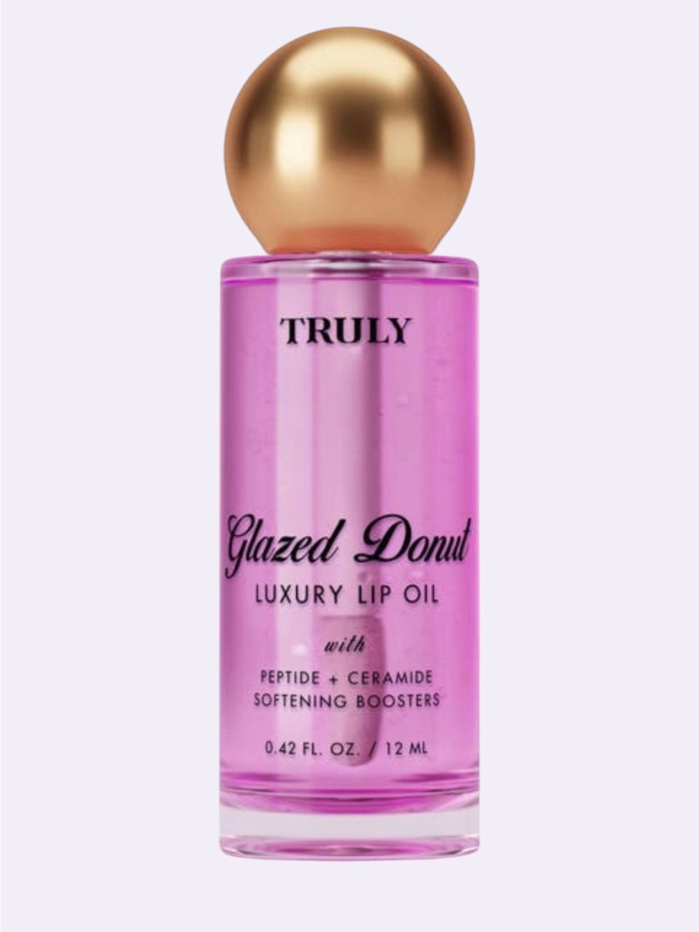NEW TRULY Beauty Glazed Donut Luxury Lip Oil Peptide + Ceramide 0.42 oz / 12ml